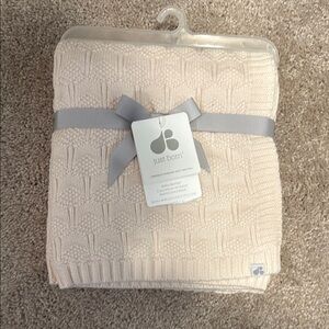 just born Pale Pink Baby Blanket